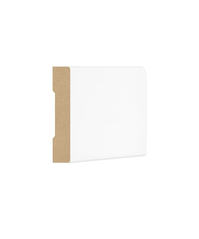 DutchLine - Rechte Koplat MDF - Wit - 70x12mm