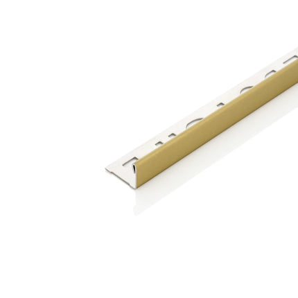 DutchLine - RVS Tegelprofiel - 11x2700mm - Geborsteld Messing Goud