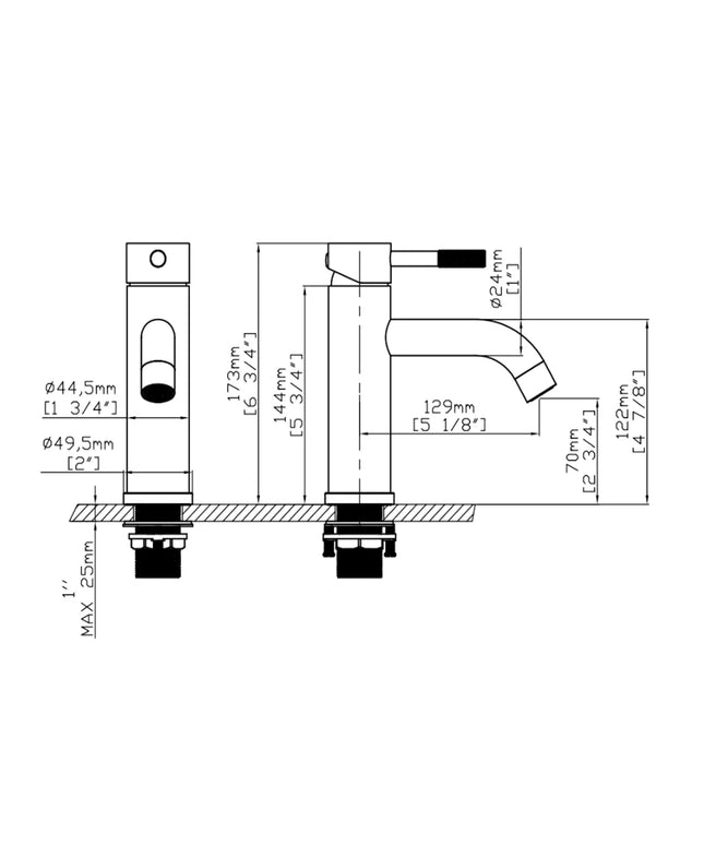 DutchLine - S-Grip Wastafelkraan – Mat zwart