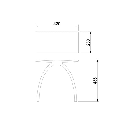 DutchLine - Solid.Surface Badkamer Kruk - Mat Wit