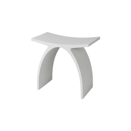 DutchLine - Solid.Surface Badkamer Kruk - Mat Wit