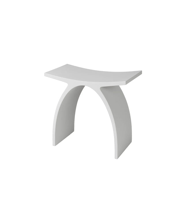 DutchLine - Solid.Surface Badkamer Kruk - Mat Wit