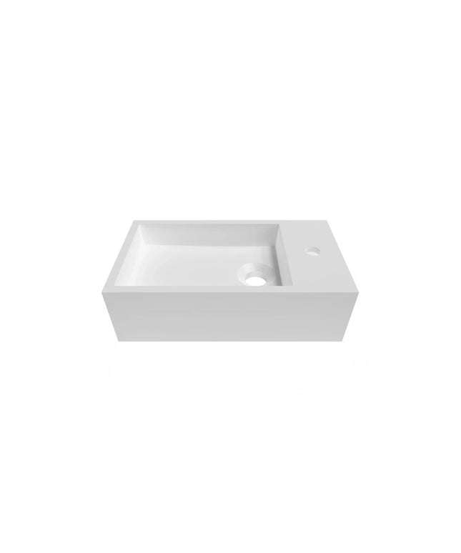 DutchLine - Solid.Surface Fontein - Mat Wit Rechts- 360x180x120mm