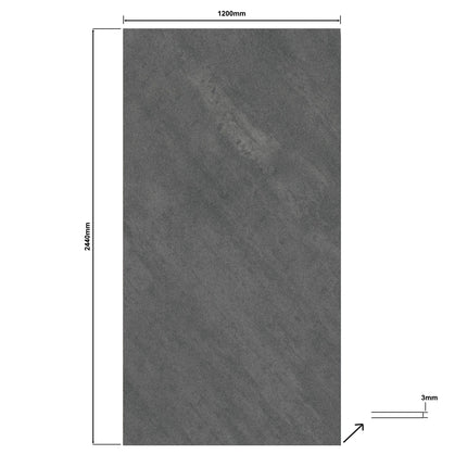 DutchLine - SPC Wandpaneel - Cemento Dark Grey Mat