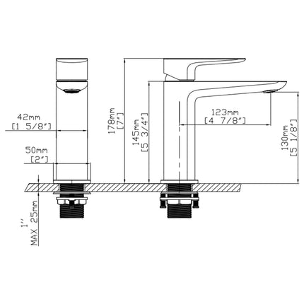 DutchLine - SVG Coldstart Wastafelkraan – Chroom