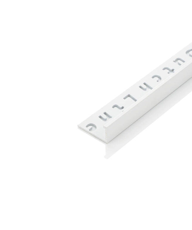 DutchLine - Aluminium Tegelprofiel - 11x2700mm - Glans Wit Gepoedercoat