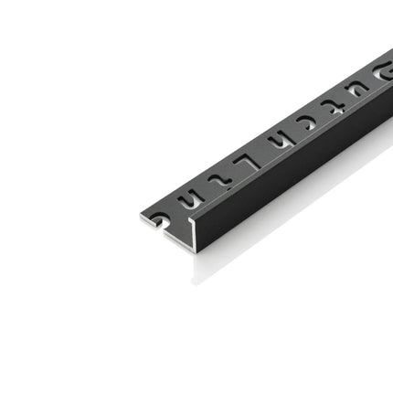 DutchLine - Aluminium Tegelprofiel - 11x2700mm - Mat Zwart Gepoedercoat