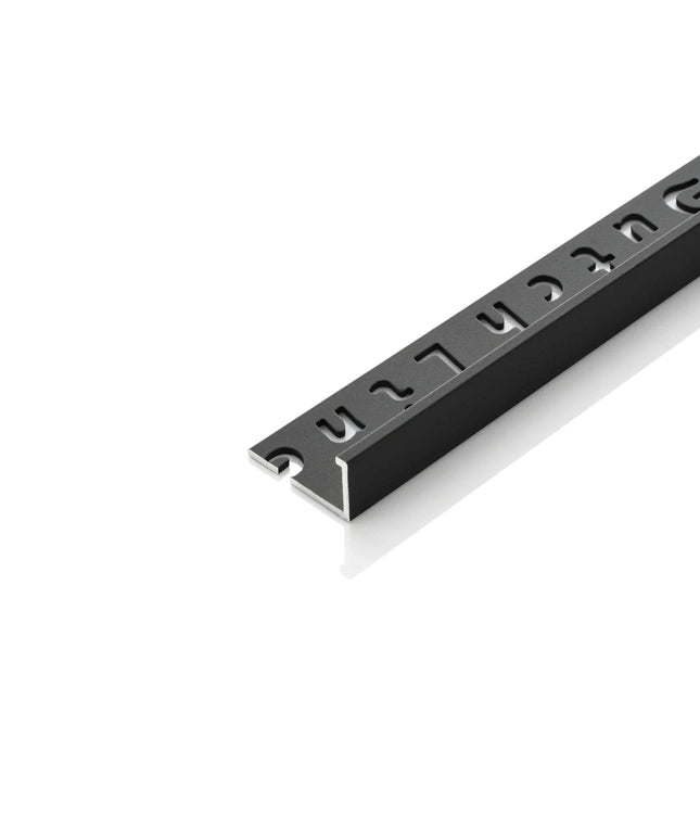 DutchLine - Aluminium Tegelprofiel - 11x2700mm - Mat Zwart Gepoedercoat
