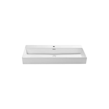 DutchLine - Tight Wastafel 100 - Glans Wit - 1 Kraangat