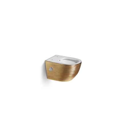DutchLine - Wandcloset - Geborsteld Goud - Luccio Rimless - Met bidet-functie