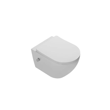 DutchLine - Wandcloset - Glans Wit - Luccio Rimless - Met bidet-functie