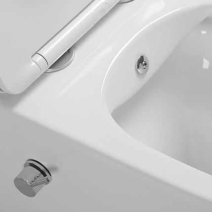 DutchLine - Wandcloset - Glans Wit - Luccio Rimless - Met bidet-functie