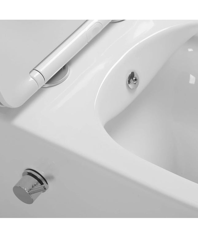DutchLine - Wandcloset - Glans Wit - Luccio Rimless - Met bidet-functie