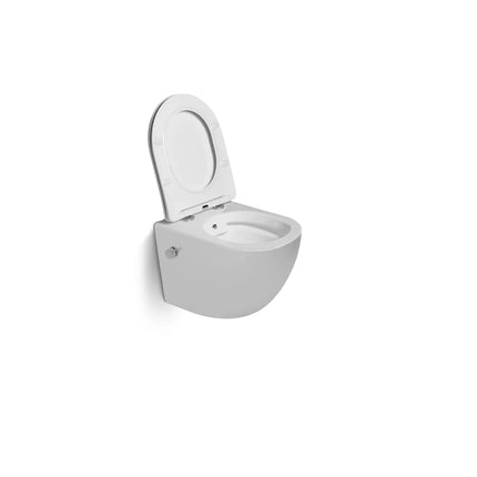 DutchLine - Wandcloset - Glans Wit - Luccio Rimless Ondiep Met Bidetkraan-functie