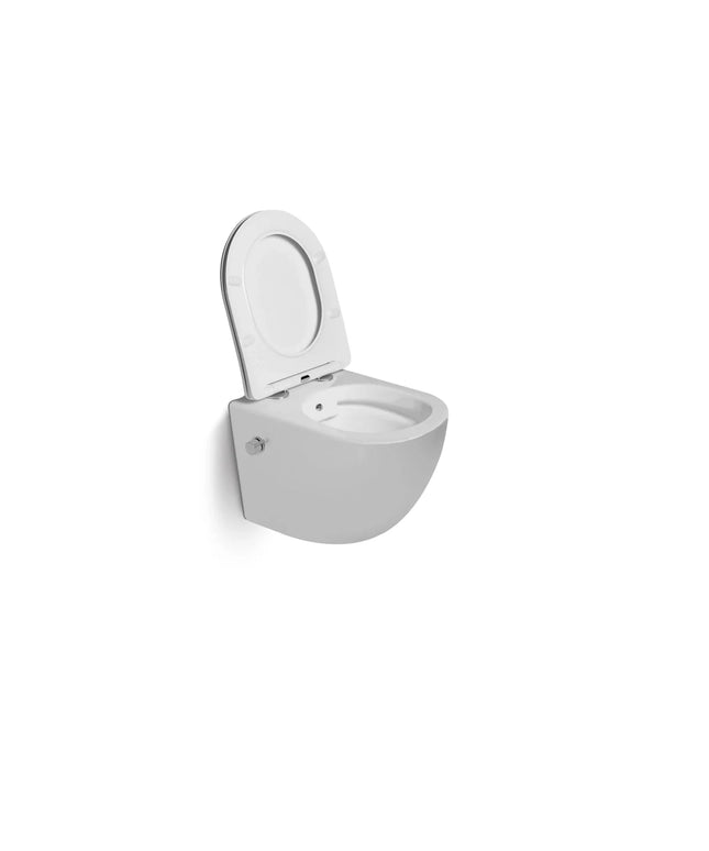 DutchLine - Wandcloset - Glans Wit - Luccio Rimless Ondiep Met Bidetkraan-functie
