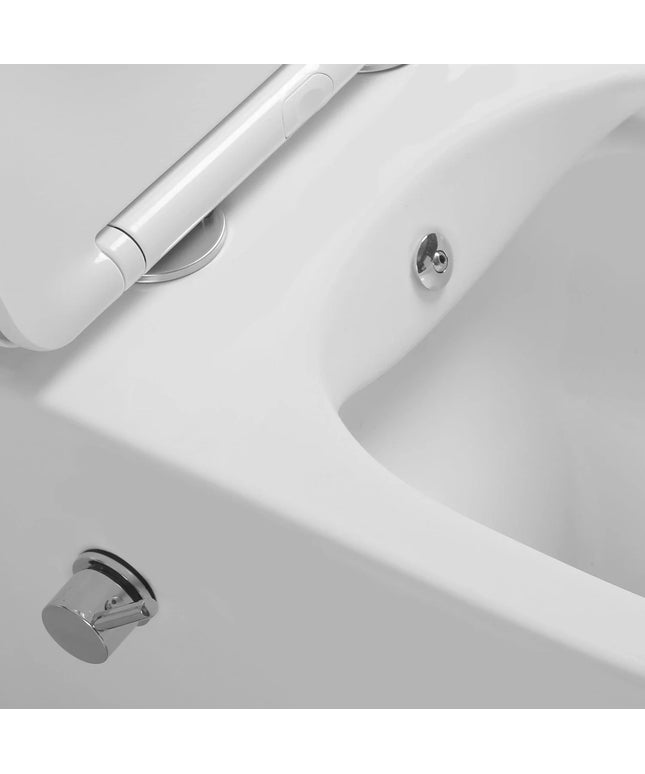 DutchLine - Wandcloset - Mat Wit - Luccio Rimless - Met bidet-functie