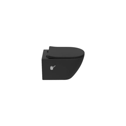 DutchLine - Wandcloset - Mat Zwart - Luccio Rimless - Met bidet-functie