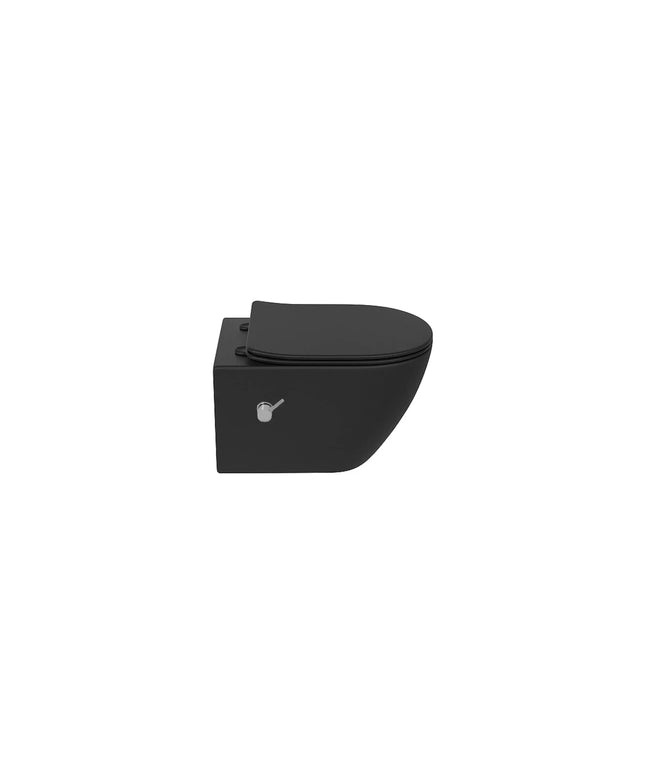 DutchLine - Wandcloset - Mat Zwart - Luccio Rimless - Met bidet-functie