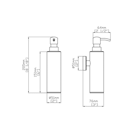 DutchLine - Zeepdispenser – Geborsteld staal