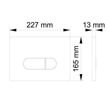 Aloni bedieningspaneel – mat chroom