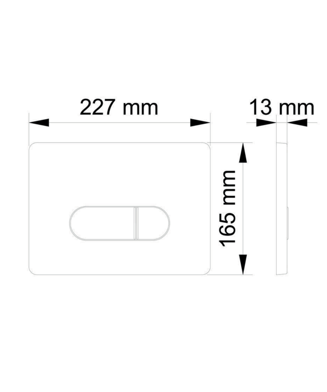Aloni bedieningspaneel – mat chroom