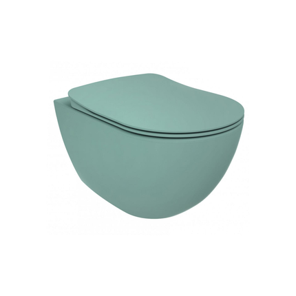 Creavit Rimoff hangtoilet / ophang WC – nijlgroen – rimless wandmodel