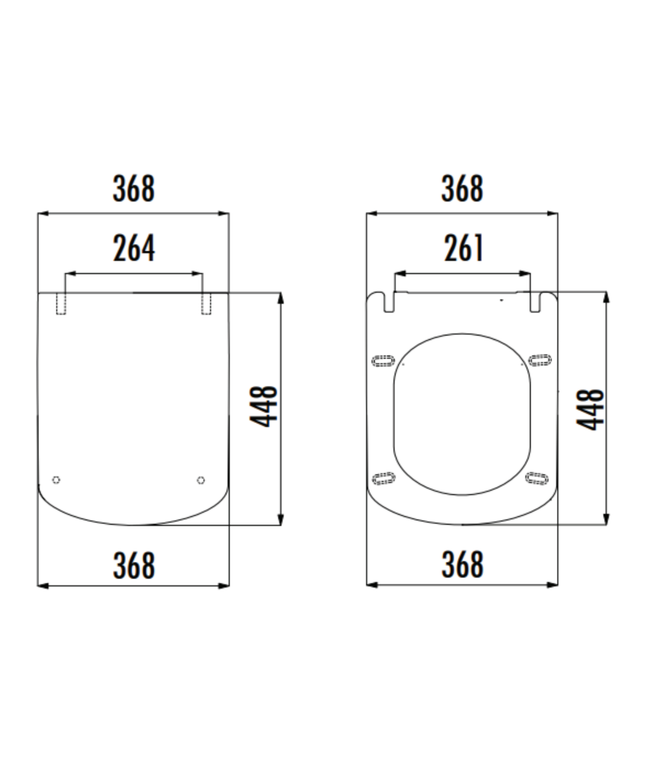 Creavit Elegant wc-zitting – softclose – Duroplast – rvs scharnieren – glanzend wit