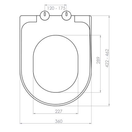 Aloni Premium wc-zitting – glanzend wit – ultradun ovaal design – softclose – topfix – duroplast – RVS scharnieren