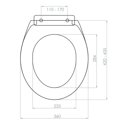 Aloni Smart wc-zitting – wit – softclose – PVC scharnieren – ergonomisch design