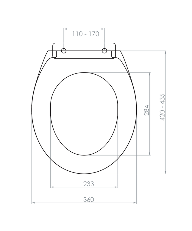 Aloni Smart wc-zitting – wit – softclose – PVC scharnieren – ergonomisch design