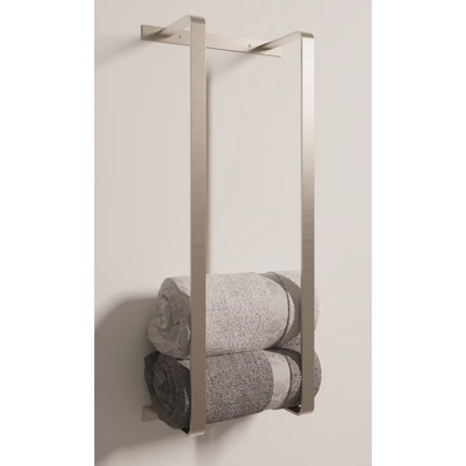 Handdoekrek – verticaal – 67×28×14 cm – geborsteld RVS