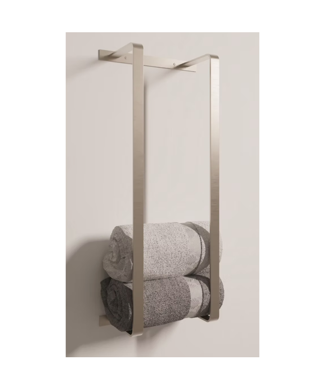 Handdoekrek – verticaal – 67×28×14 cm – geborsteld RVS