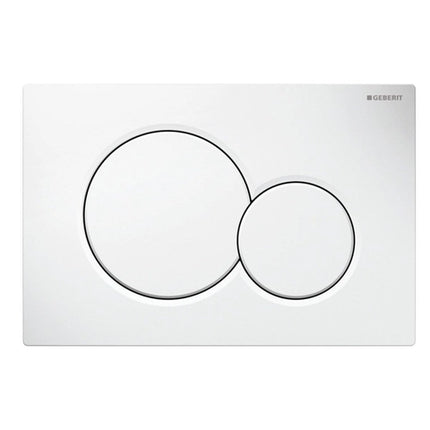 Geberit Sigma 01 drukplaat – dubbele spoelknop – wit