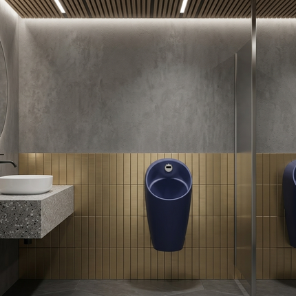 Isvea Infinity Urinoir avec Capteur - Bleu Nuit - Schwertz & Co
