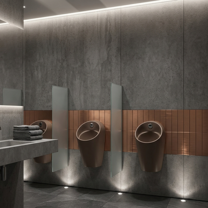 Isvea Infinity Urinoir avec capteur - Taupe - Schwertz & Co