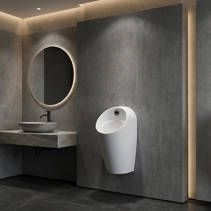 Isvea Infinity Urinoir met Sensor - Mat Wit - Schwertz & Co