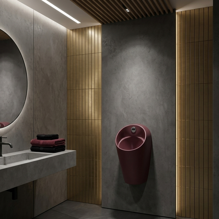 Isvea Infinity Urinoir avec capteur - Bordeaux - Schwertz & Co