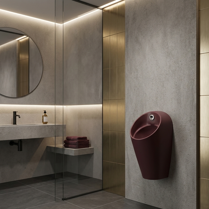 Isvea Infinity Urinoir avec capteur - Bordeaux - Schwertz & Co