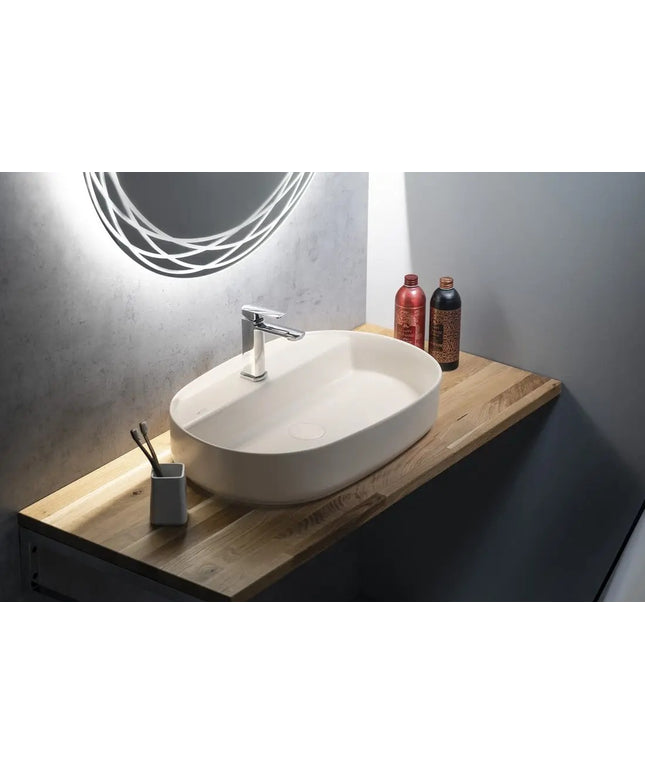 Isvea Infinity Washbasin Oval - 60x40 cm - Ivory