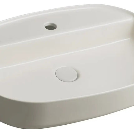 Isvea Infinity Waschbecken Oval - 60x40 cm - Elfenbein