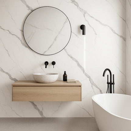 DutchLine - SPC Wandpaneel - Statuario Real Glans