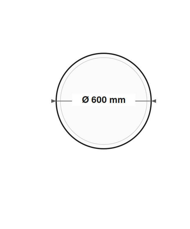DutchLine JH-FR27-60-M - lijntekening