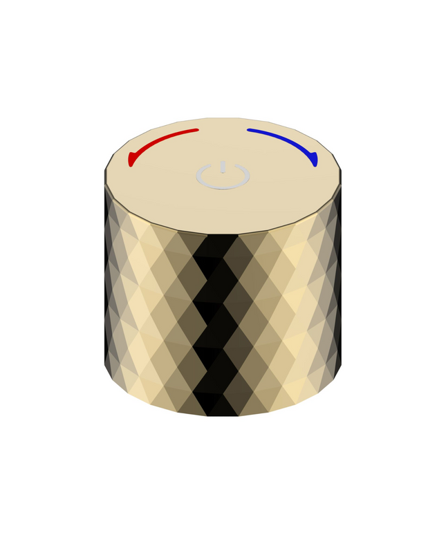 ALONI Flow drukknop inbouwkraan – glanzend goud