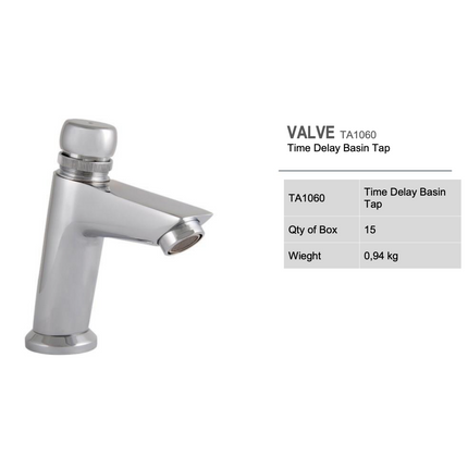 CREAVIT zelfsluitende koudwaterkraan – chroom