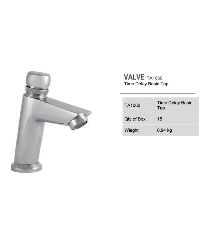 CREAVIT zelfsluitende koudwaterkraan – chroom