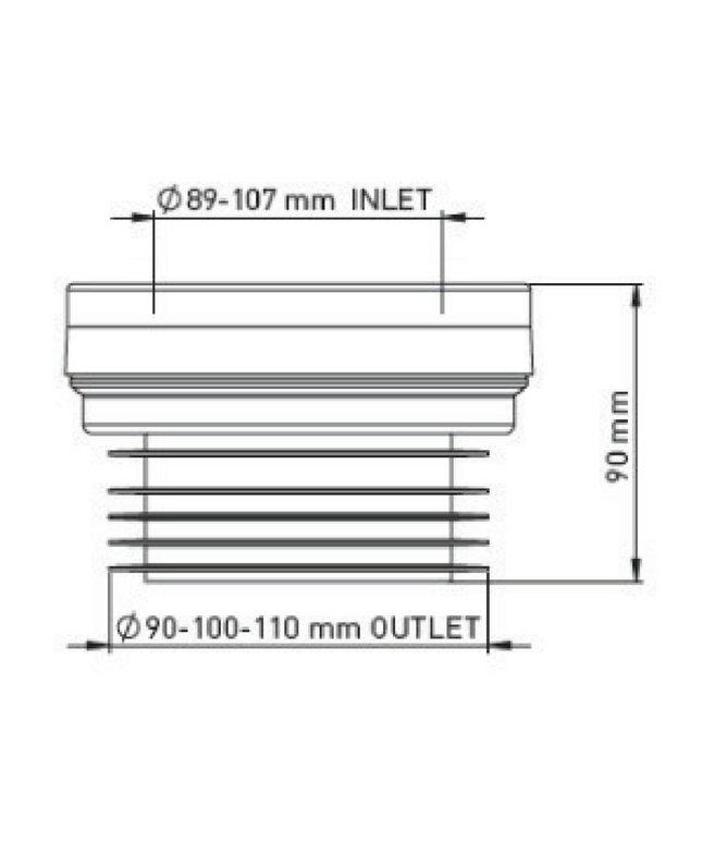 ALONI WC afvoermanchet – Recht