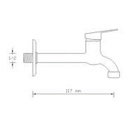 ALONI koudwaterkraan 1/2 – chroom