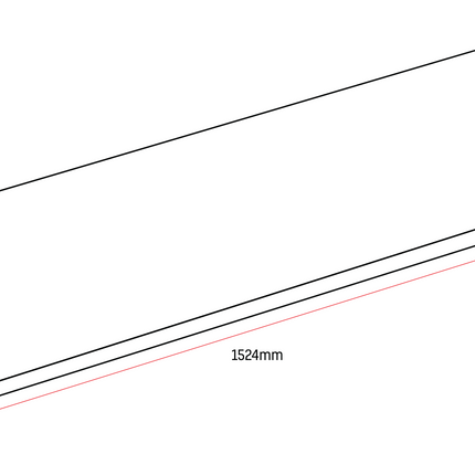 Maattekening ALONI Sally XL Wastafelblad - 152,4x45,5cm - Zand