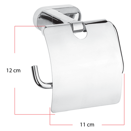 Maattekening Creavit wc-papier rolhouder – chroom