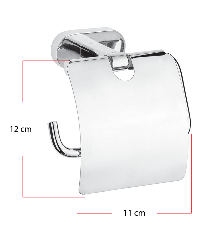 Maattekening Creavit wc-papier rolhouder – chroom